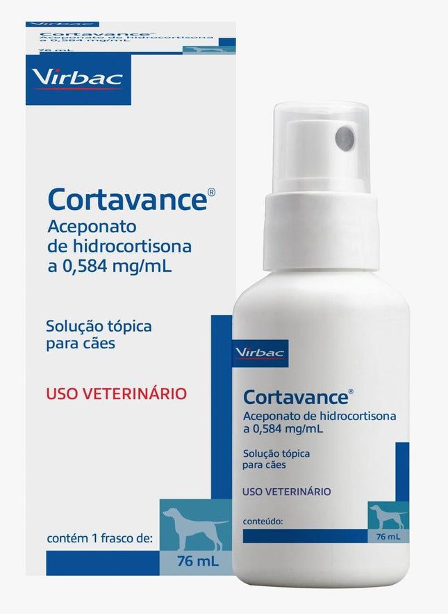 VIRBAC CORTAVANCE SOLUCAO TOPICA 76ML
