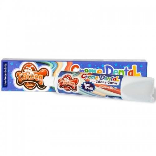 CAT DOG CREME DENTAL TUTTI FRUTTI 90G