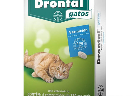 ELANCO DRONTAL GATOS - 4 COMPRIMIDOS
