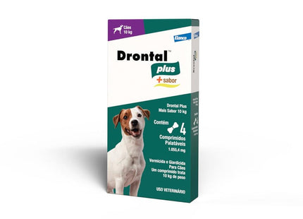 ELANCO DRONTAL PLUS CARNE 10KG - 4 COMPRIMIDOS