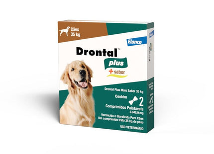 ELANCO DRONTAL PLUS CARNE 35KG - 2 COMPRIMIDOS