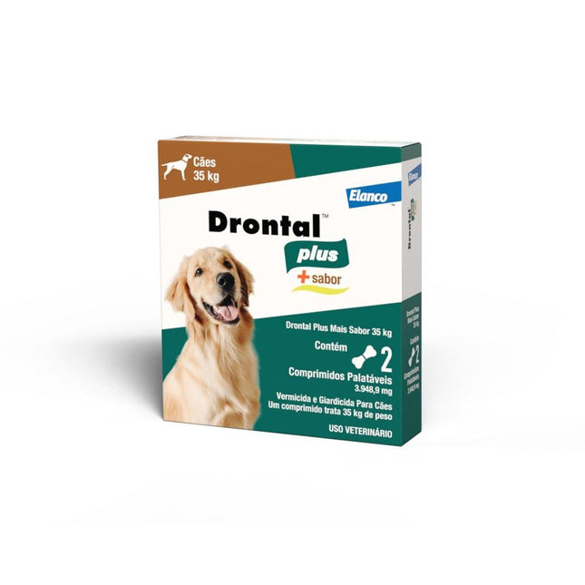 ELANCO DRONTAL PLUS CARNE 35KG - 2 COMPRIMIDOS