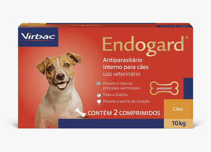 VIRBAC ENDOGARD CAES 10KG - 2 COMPRIMIDOS