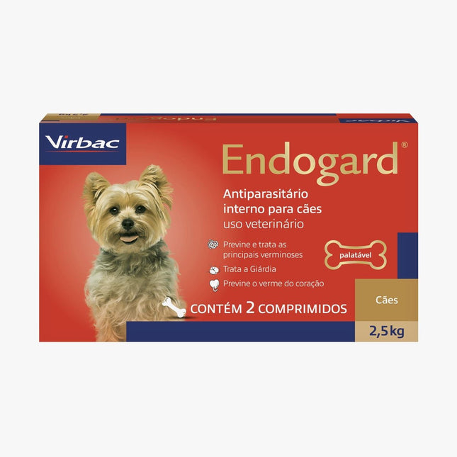 VIRBAC ENDOGARD CAES 2,5KG - 2 COMPRIMIDOS