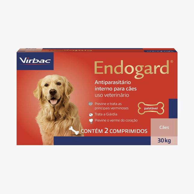 VIRBAC ENDOGARD CAES 30KG - 2 COMPRIMIDOS