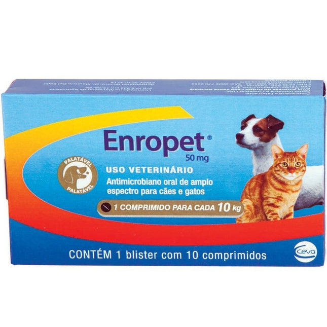 CEVA ENROPET 50MG - 10 COMPRIMIDOS