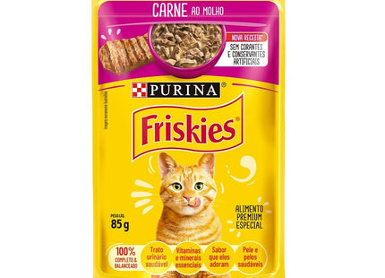 FRISKIES SACHE CARNE AO MOLHO 85G