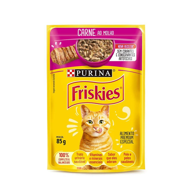 FRISKIES SACHE CARNE AO MOLHO 85G