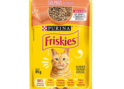FRISKIES SACHE SALMAO AO MOLHO 85G