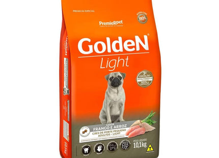 GOLDEN CAES ADULTOS LIGHT PORTE PEQ. FRANGO/ARROZ 10,1KG