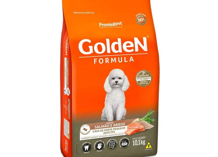 GOLDEN CAES ADULTOS PORTE PEQ. SALMAO/ARROZ 10,1KG