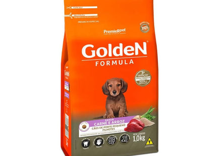 GOLDEN CAES FILHOTES PORTE PEQ. CARNE/ARROZ 1KG