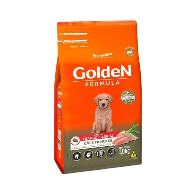 GOLDEN CAES FILHOTES FRANGO/ARROZ 1KG