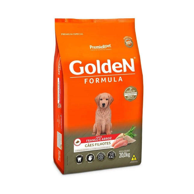 GOLDEN CAES FILHOTES FRANGO/ARROZ 20KG