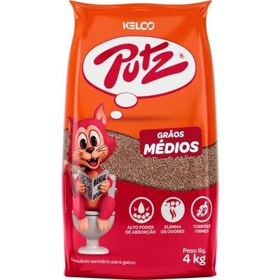 AREIA HIGIENICA PUTZ GRAOS MEDIOS 4KG