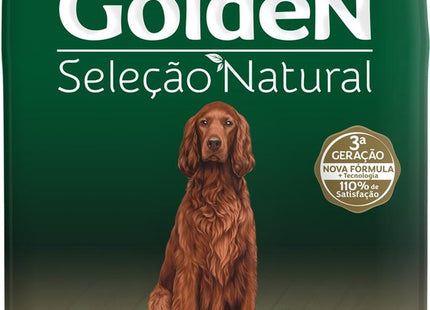 GOLDEN SEL. NAT. CAES ADULTOS FRANGO/ARROZ 3KG