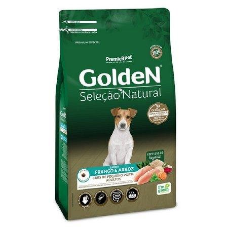 GOLDEN SEL. NAT. CAES ADULTOS PORTE PEQ. FRANGO/ARROZ 3KG