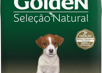 GOLDEN SEL. NAT. CAES FILHOTES PORTE PEQ. FRANGO/ARROZ 3KG