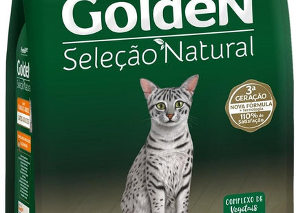 GOLDEN SEL. NAT. GATOS ADULTOS FRANGO/ARROZ 3KG