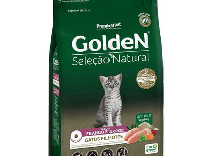 GOLDEN SEL. NAT. GATOS FILHOTES FRANGO/ARROZ 1KG
