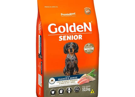 GOLDEN CAES SENIOR PORTE PEQ. FRANGO/ARROZ 10,1KG