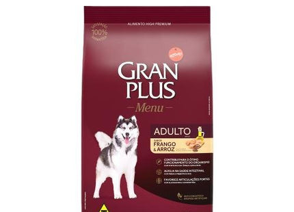 GRAN PLUS MENU CAES ADULTOS FRANGO/ ARROZ 20KG