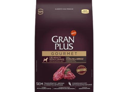 GRAN PLUS GOURMET CAES ADULTOS OVELHA ARROZ 15KG