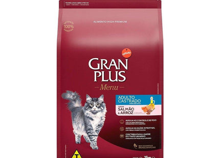 GRAN PLUS GATOS CASTRADOS SALMAO 3KG