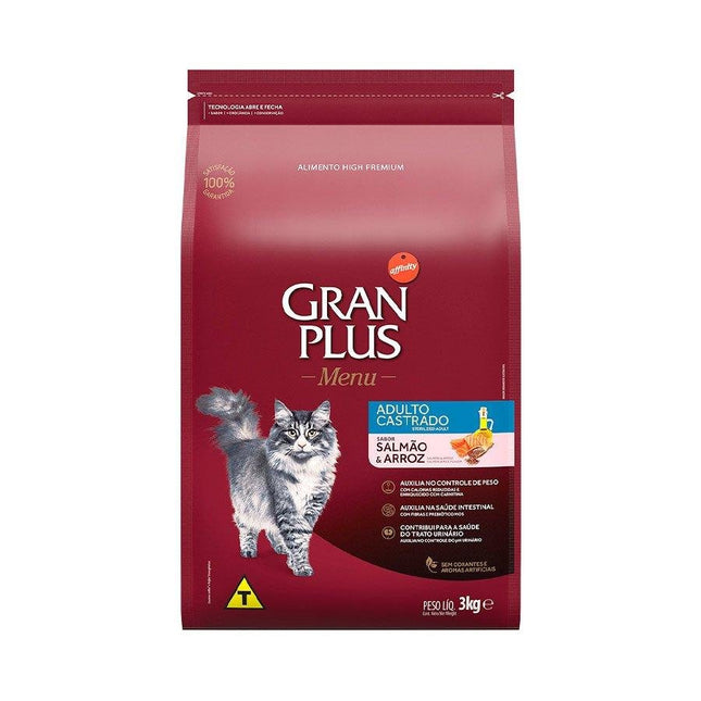 GRAN PLUS GATOS CASTRADOS SALMAO 3KG