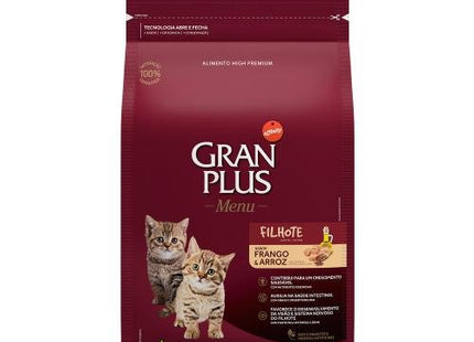 GRAN PLUS GATOS FILHOTES FRANGO 1KG