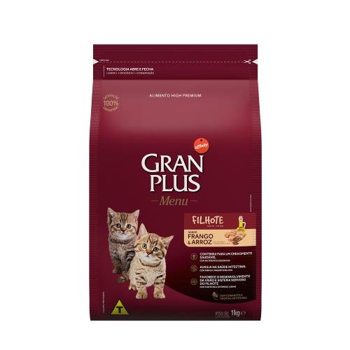 GRAN PLUS GATOS FILHOTES FRANGO 1KG