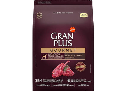 GRAN PLUS GOURMET CAES ADULTOS OVELHA ARROZ 3KG