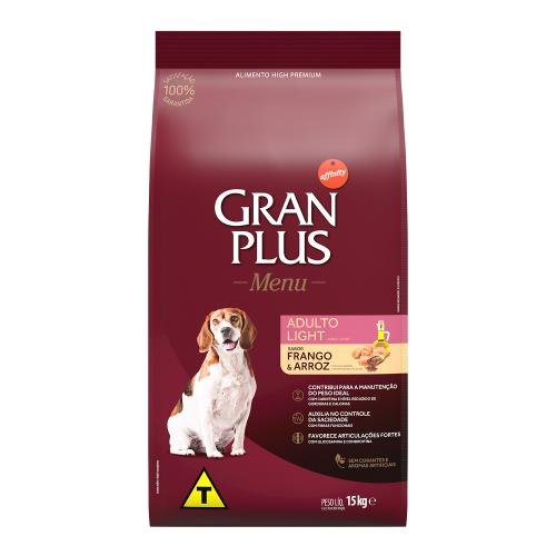 GRAN PLUS MENU CAES ADULTOS LIGHT 15KG
