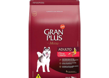 GRAN PLUS MENU CAES ADULT CARNE ARROZ 3KG