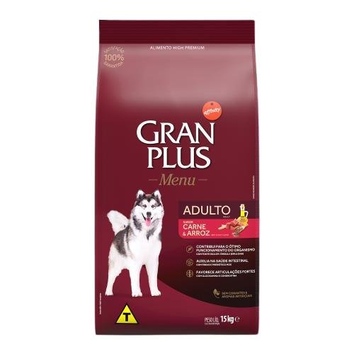 GRAN PLUS MENU CAES ADULT CARNE ARROZ 15KG