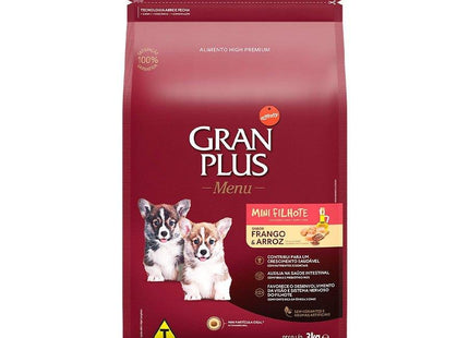 GRAN PLUS MENU CAES FILHOTES MINI FRANGO 3KG