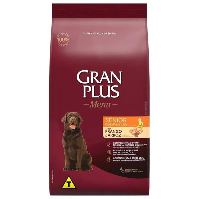 GRAN PLUS MENU CAES SENIOR MED/GRANDE 15KG