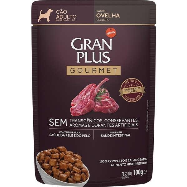 GRAN PLUS SACHE CAES GOURMET ADULTOS OVELHA 100G