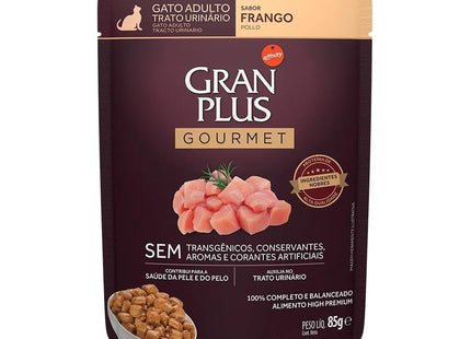 GRAN PLUS SACHE GATOS GOURMET TRATO URINA FRANGO 85G