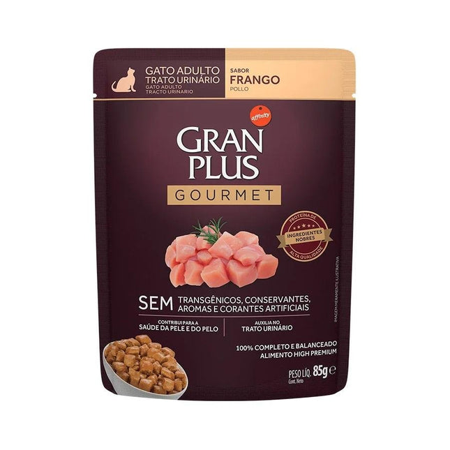 GRAN PLUS SACHE GATOS GOURMET TRATO URINA FRANGO 85G