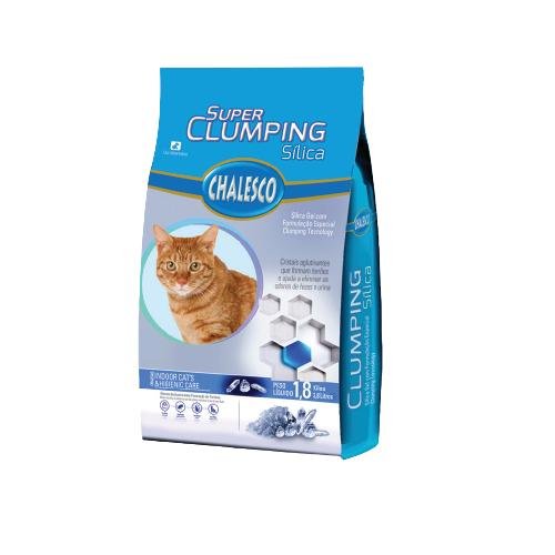 CHALESCO AREIA HIGIENICA SILICA SUPER CLUMP 1,8KG (70601)