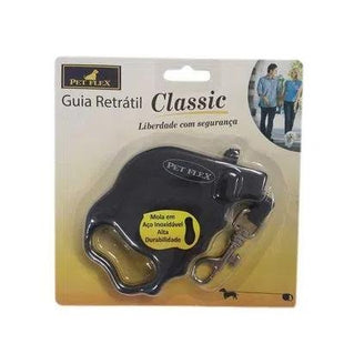 PET FLEX GUIA RETRATIL 2M/5KG PRETA
