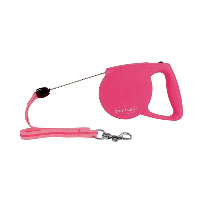 PET FLEX GUIA RETRATIL 4M/20KG ROSA 