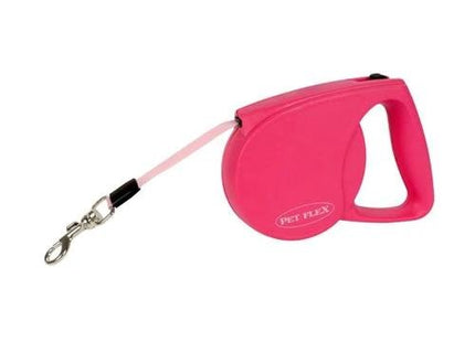 PET FLEX GUIA RETRATIL PREMIUM FITA ROSA CAES ATE 25 KG