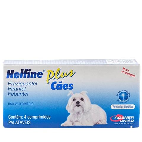 AGENER HELFINE PLUS CAES - 4 COMPRIMIDOS