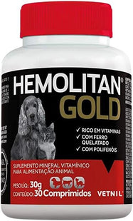VETNIL HEMOLITAN GOLD - 30 COMPRIMIDOS