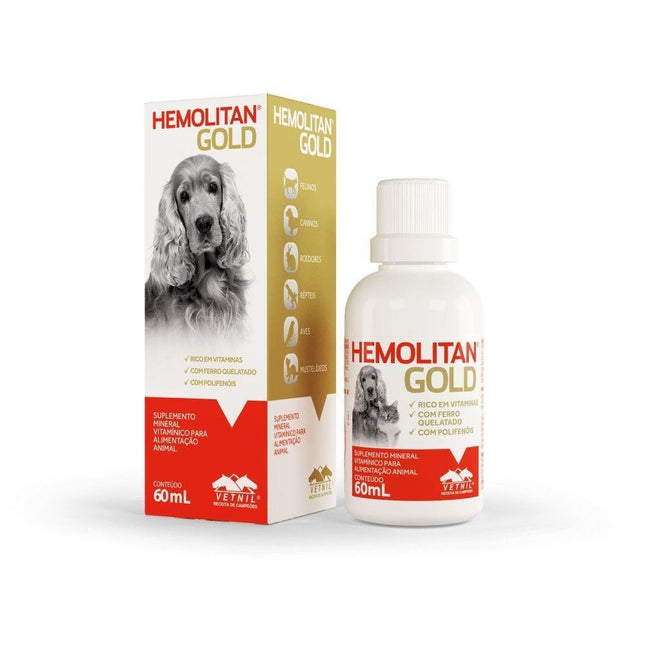 VETNIL HEMOLITAN PET GOTAS 60ML