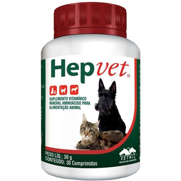 VETNIL HEPVET - 30 COMPRIMIDOS