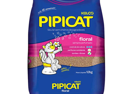 KELCO PIPICAT AREIA HIGIENICA FLORAL 12KG
