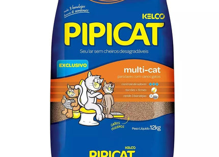 KELCO PIPICAT AREIA HIGIENICA MULTI-CAT 12KG